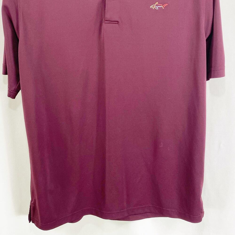 GREG NORMAN FOR TASSO ELBA Wine Burgundy Collared Polo - Picture 7 of 11